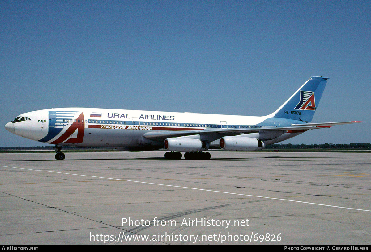 Aircraft Photo of RA-86078 | Ilyushin Il-86 | Ural Airlines | AirHistory.net #69826