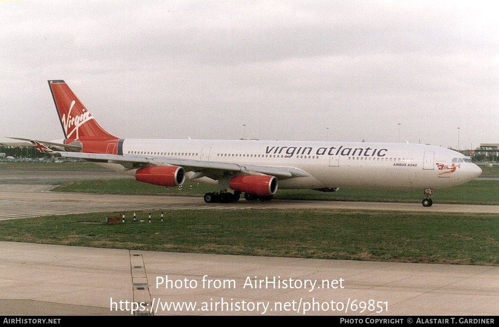 Aircraft Photo of G-VSUN | Airbus A340-313 | Virgin Atlantic Airways | AirHistory.net #69851