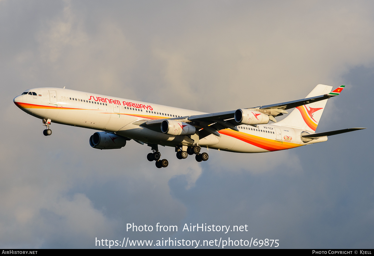 Aircraft Photo of PZ-TCP | Airbus A340-311 | Surinam Airways | AirHistory.net #69875