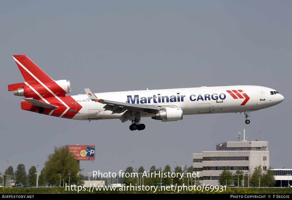 Aircraft Photo of PH-MCW | McDonnell Douglas MD-11F | Martinair Cargo | AirHistory.net #69931