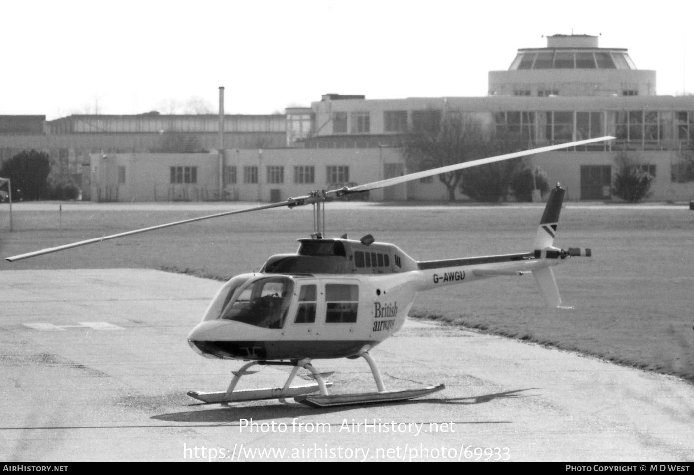 Aircraft Photo of G-AWGU | Bell AB-206B JetRanger II | British Airways Helicopters | AirHistory.net #69933