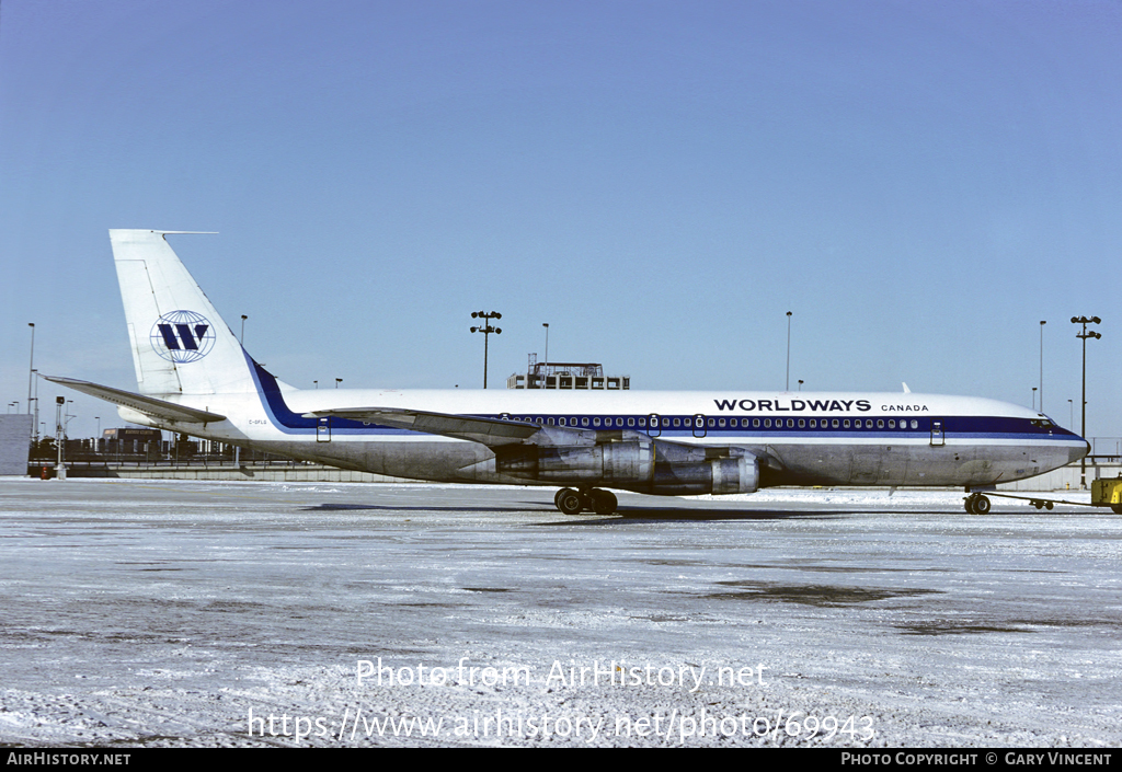 Aircraft Photo of C-GFLG | Boeing 707-365C | Worldways Canada | AirHistory.net #69943