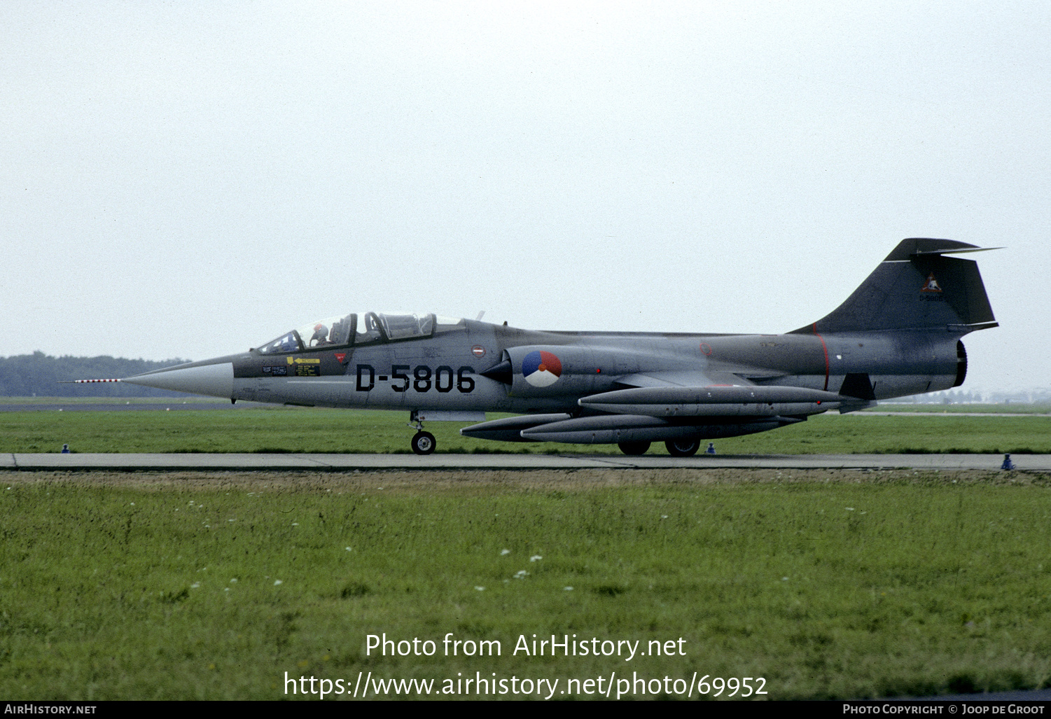 Aircraft Photo of D-5806 | Lockheed TF-104G Starfighter | Netherlands - Air Force | AirHistory.net #69952