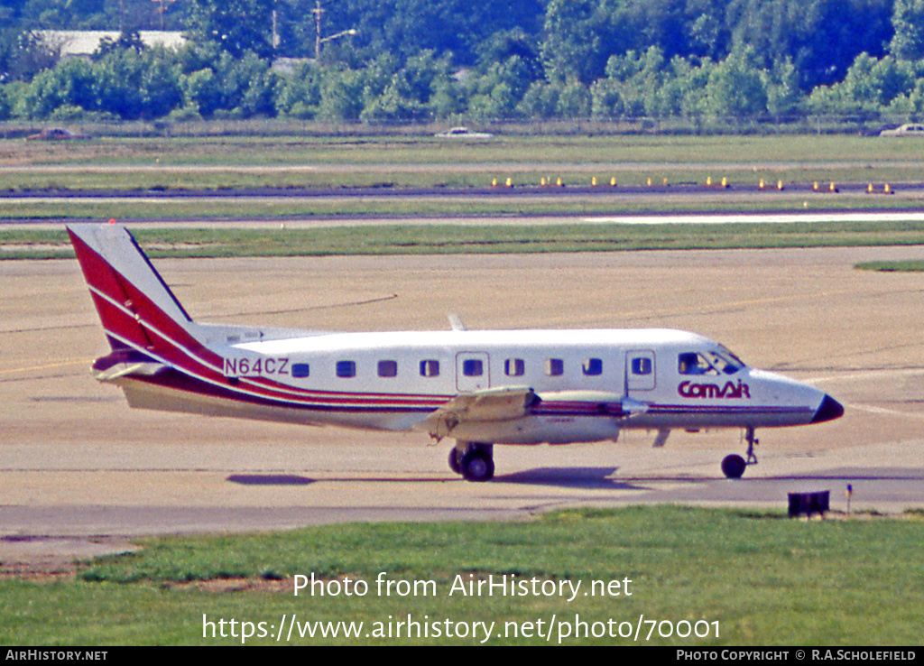 Aircraft Photo of N64CZ | Embraer EMB-110 Bandeirante | Comair | AirHistory.net #70001