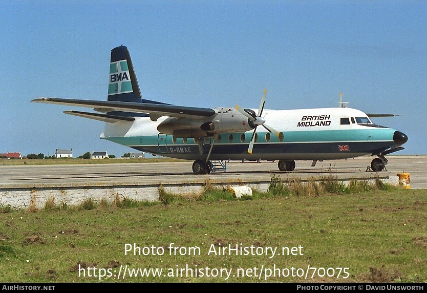 Aircraft Photo of G-BMAE | Fokker F27-200 Friendship | British Midland Airways - BMA | AirHistory.net #70075