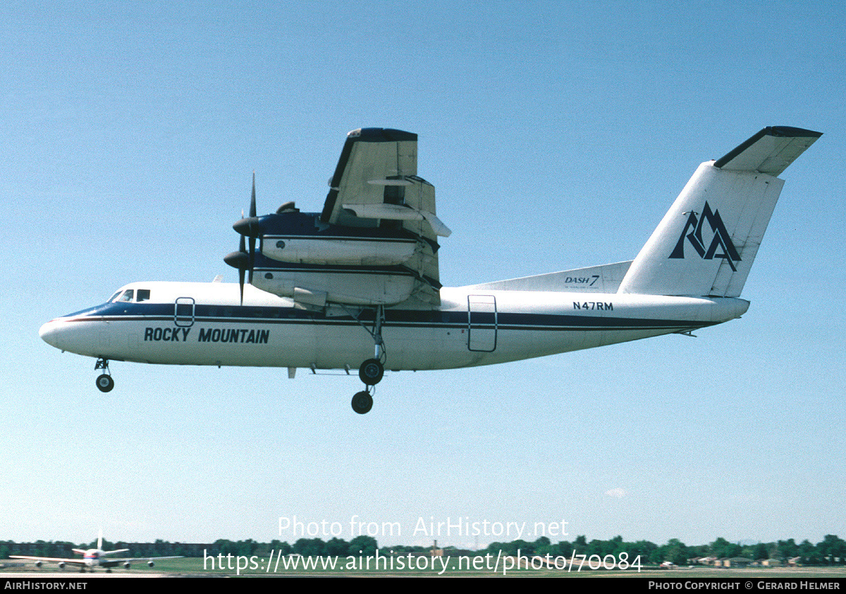 Aircraft Photo of N47RM | De Havilland Canada DHC-7-102 Dash 7 | Rocky Mountain Airways | AirHistory.net #70084