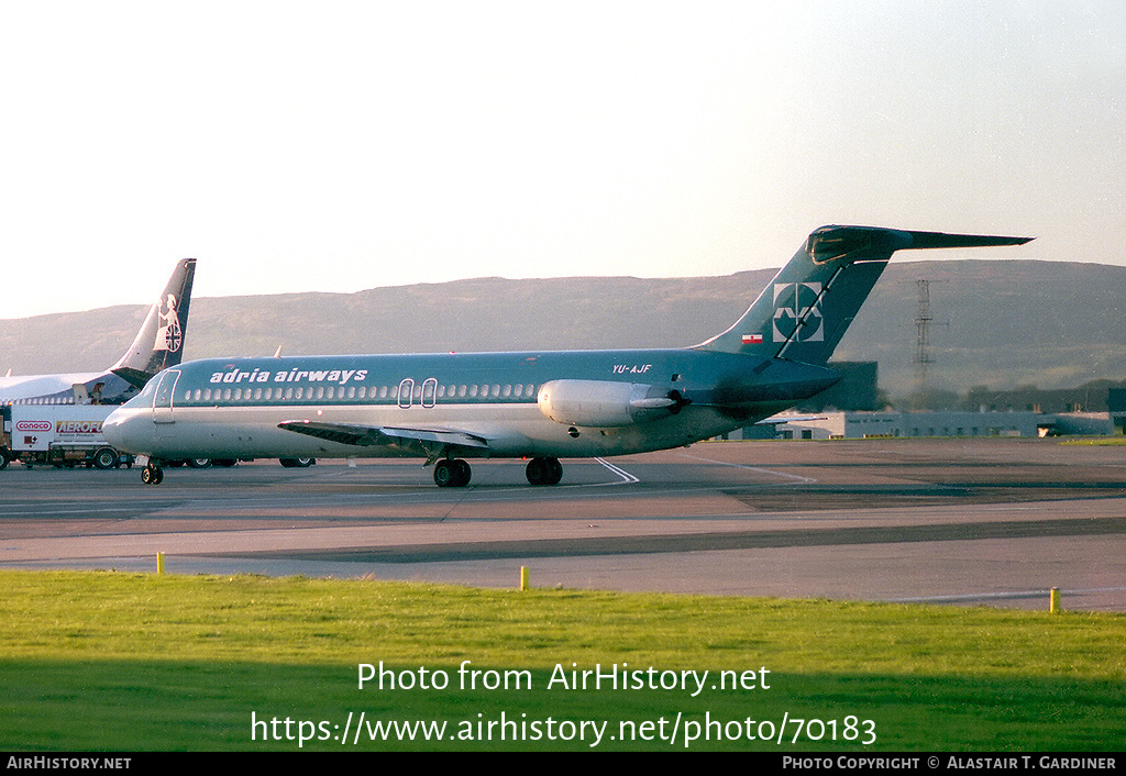 Aircraft Photo of YU-AJF | McDonnell Douglas DC-9-32 | Adria Airways | AirHistory.net #70183