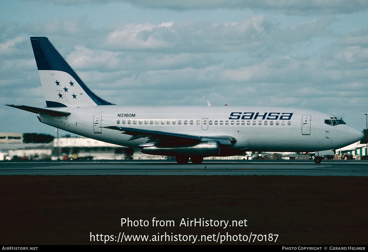 Aircraft Photo of N3160M | Boeing 737-217 | SAHSA - Servicio Aéreo de Honduras | AirHistory.net #70187