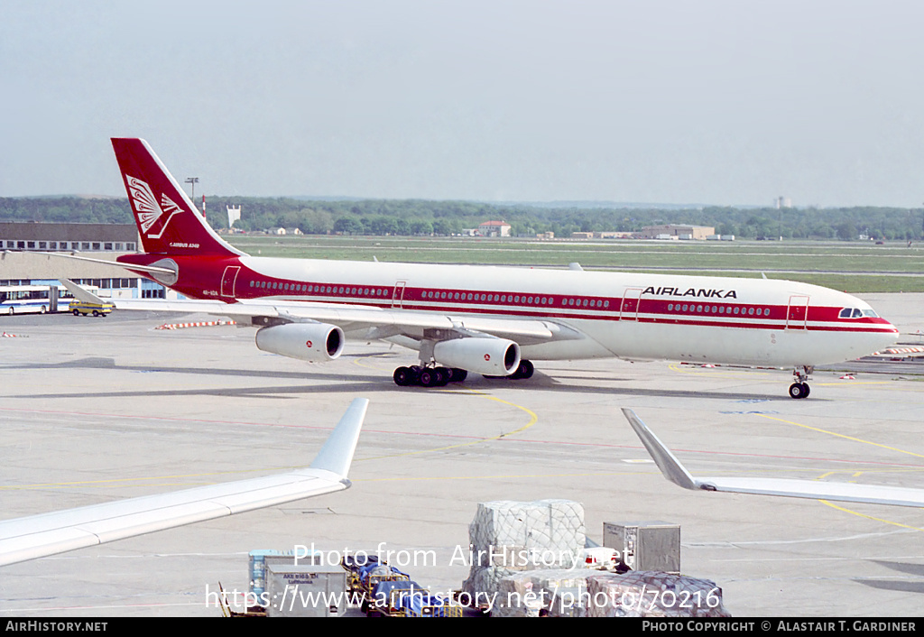 Aircraft Photo of 4R-ADA | Airbus A340-311 | AirLanka | AirHistory.net #70216