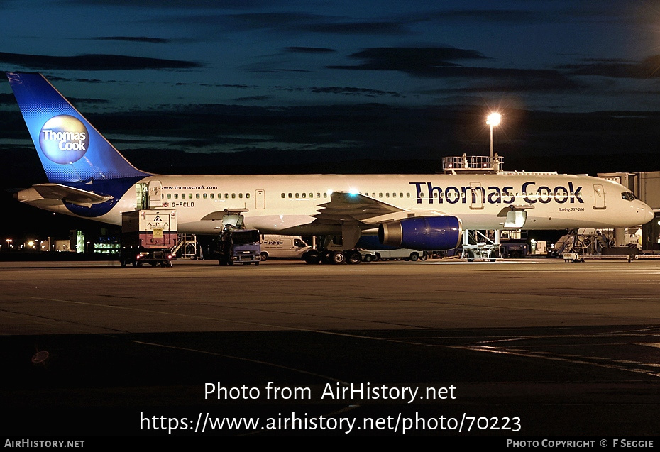 Aircraft Photo of G-FCLD | Boeing 757-25F | Thomas Cook Airlines | AirHistory.net #70223