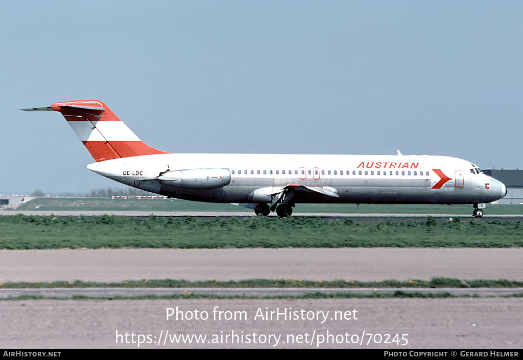 Aircraft Photo of OE-LDC | McDonnell Douglas DC-9-32 | Austrian Airlines | AirHistory.net #70245