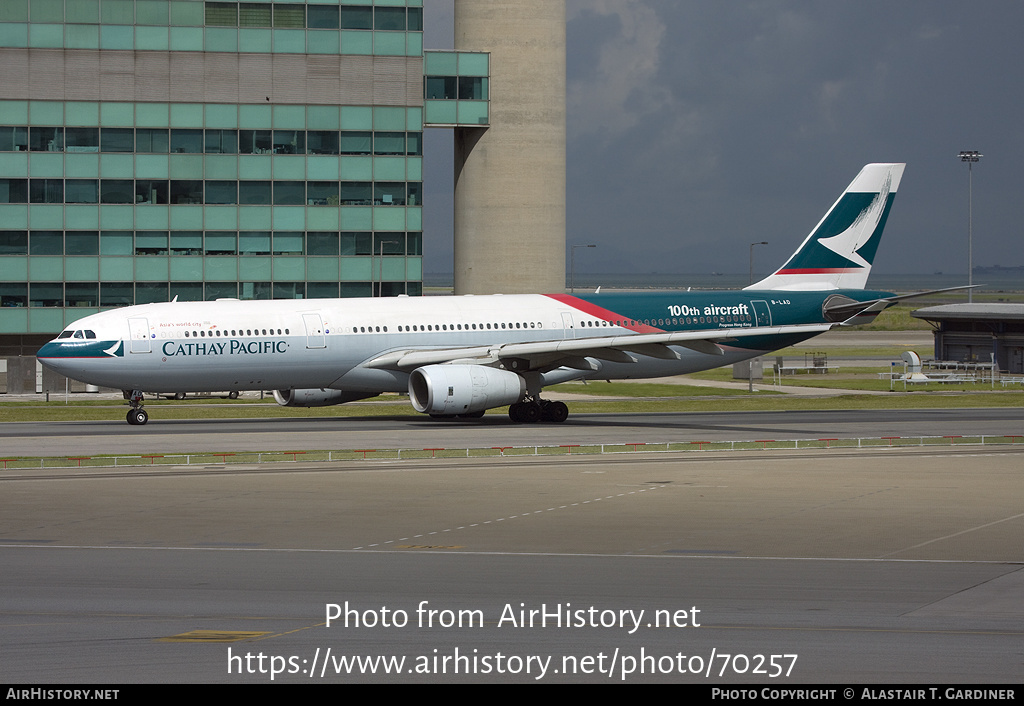 Aircraft Photo of B-LAD | Airbus A330-343 | Cathay Pacific Airways | AirHistory.net #70257