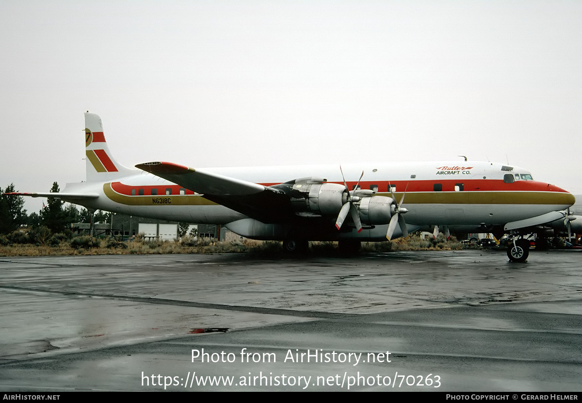 Aircraft Photo of N6318C | Douglas DC-7B | Butler Aircraft | AirHistory.net #70263