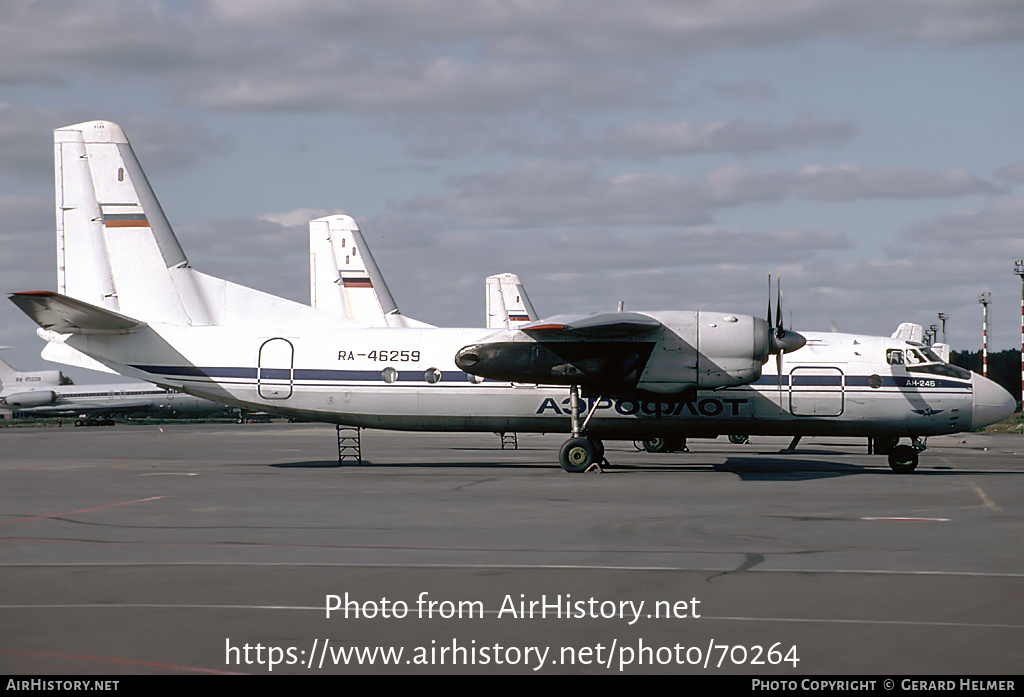 Aircraft Photo of RA-46259 | Antonov An-24B | Aeroflot | AirHistory.net #70264