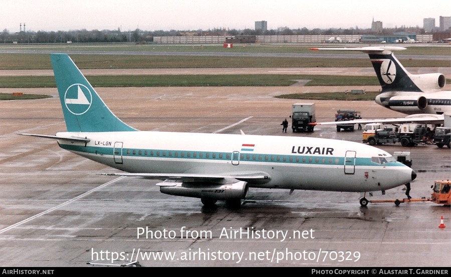 Aircraft Photo of LX-LGN | Boeing 737-229/Adv | Luxair | AirHistory.net #70329