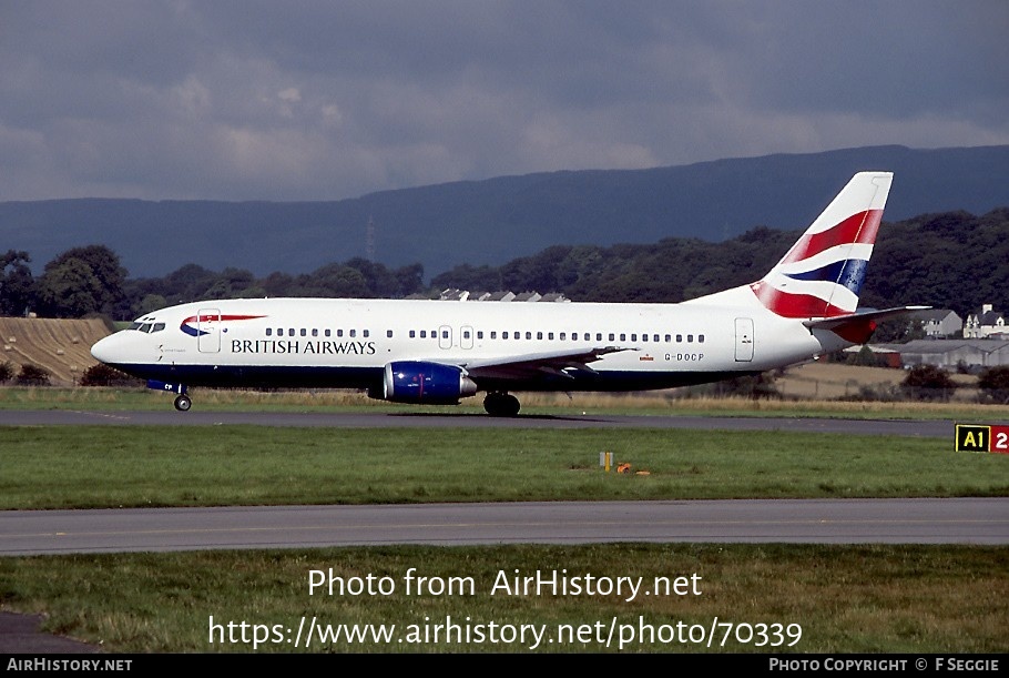 Aircraft Photo of G-DOCP | Boeing 737-436 | British Airways | AirHistory.net #70339