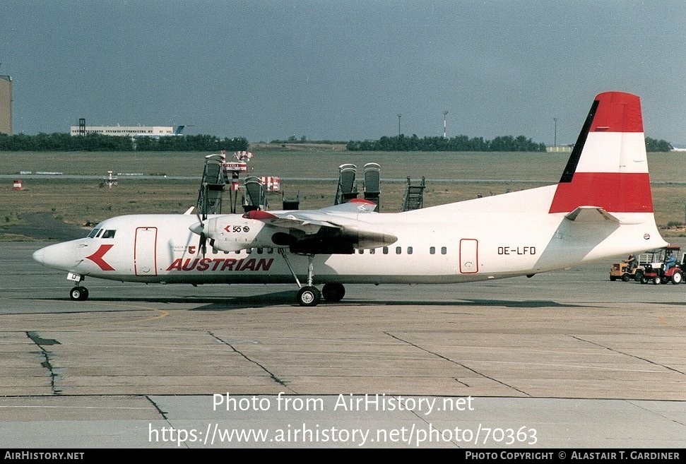 Aircraft Photo of OE-LFD | Fokker 50 | Austrian Airlines | AirHistory.net #70363