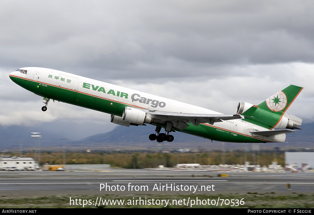 Aircraft Photo of B-16106 | McDonnell Douglas MD-11/F | EVA Air Cargo | AirHistory.net #70536