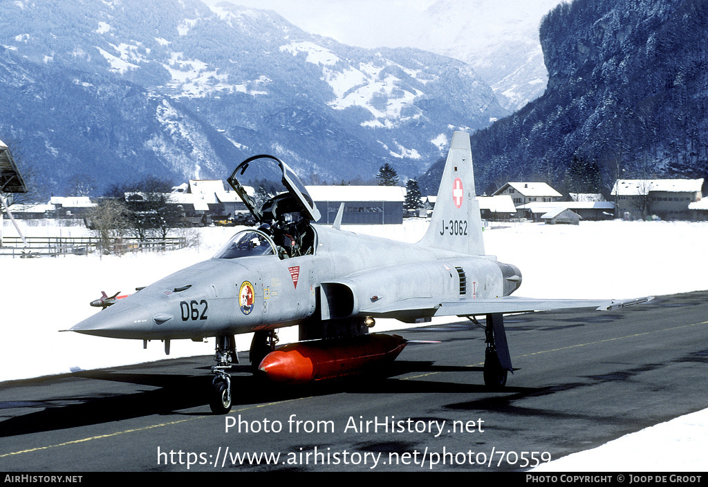 Aircraft Photo of J-3062 | Northrop F-5E Tiger II | Switzerland - Air Force | AirHistory.net #70559