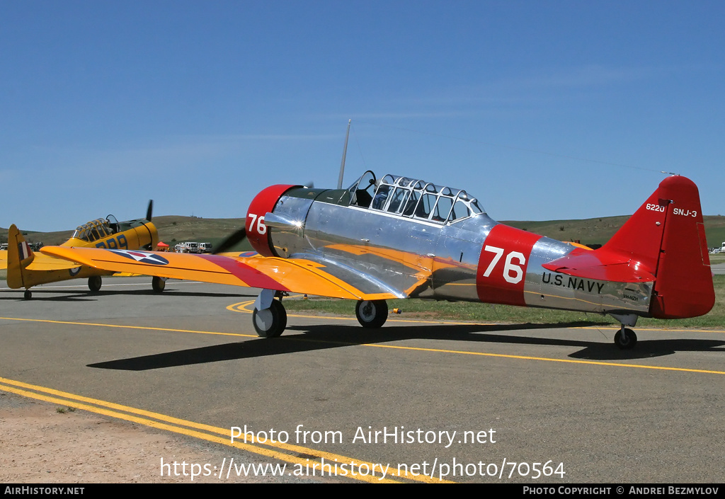 Aircraft Photo of VH-NZH / 6220 | North American AT-6C Texan | USA - Navy | AirHistory.net #70564