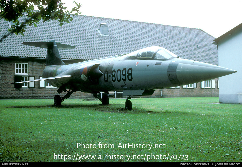 Aircraft Photo of D-8098 | Lockheed F-104G Starfighter | Netherlands - Air Force | AirHistory.net #70723