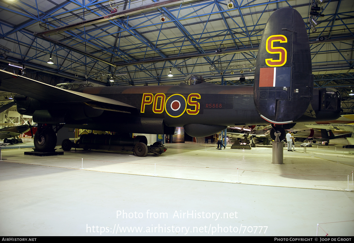 Aircraft Photo of R5868 | Avro 683 Lancaster B1 | UK - Air Force | AirHistory.net #70777