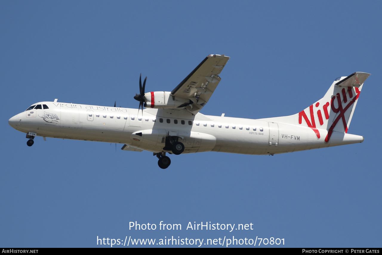 Aircraft Photo of VH-FVM | ATR ATR-72-500 (ATR-72-212A) | Virgin Australia Airlines | AirHistory.net #70801