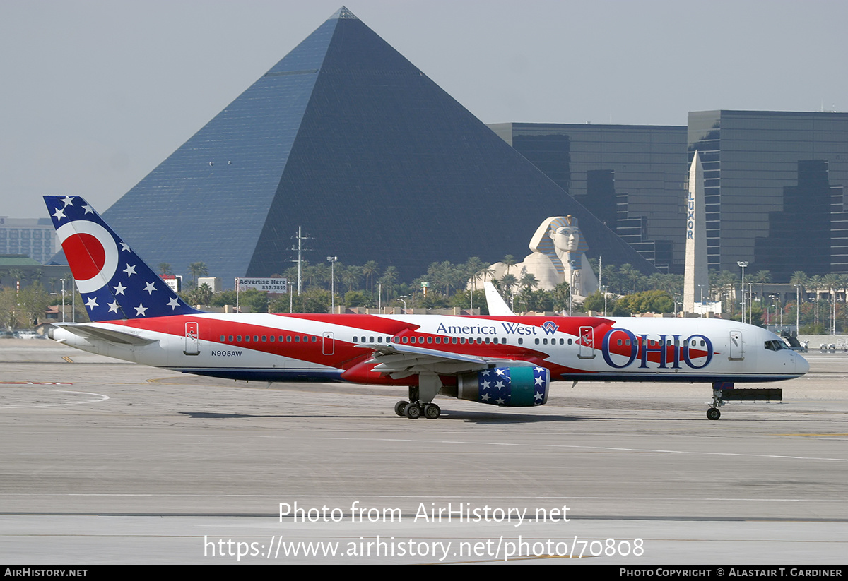 Aircraft Photo of N905AW | Boeing 757-2S7 | America West Airlines | AirHistory.net #70808