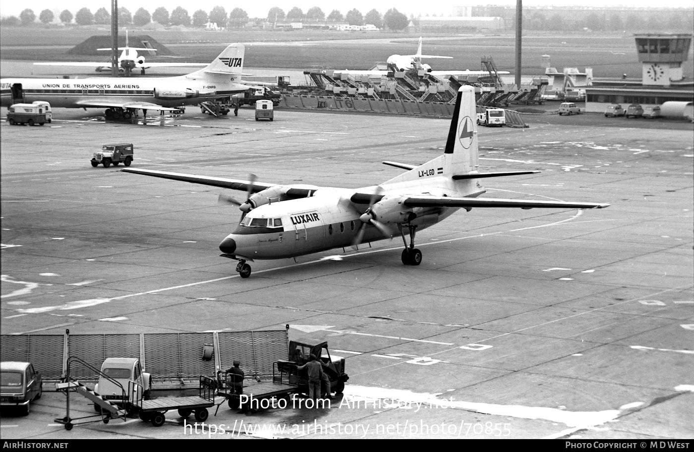 Aircraft Photo of LX-LGD | Fokker F27-600 Friendship | Luxair | AirHistory.net #70855