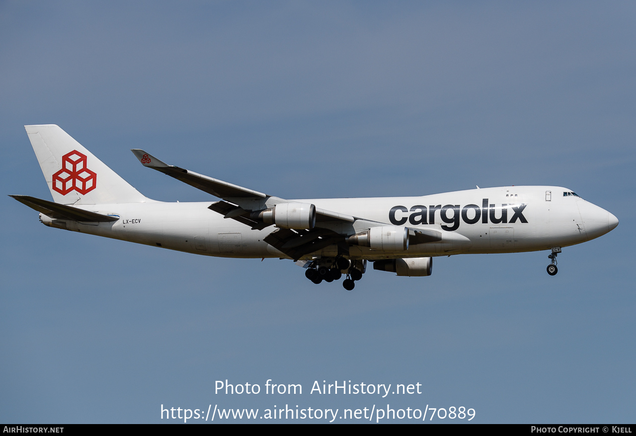 Aircraft Photo of LX-ECV | Boeing 747-4HQF/ER | Cargolux | AirHistory.net #70889