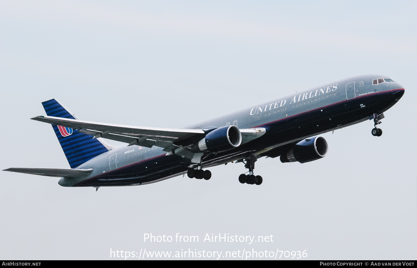 Aircraft Photo of N655UA | Boeing 767-322/ER | United Airlines | AirHistory.net #70936