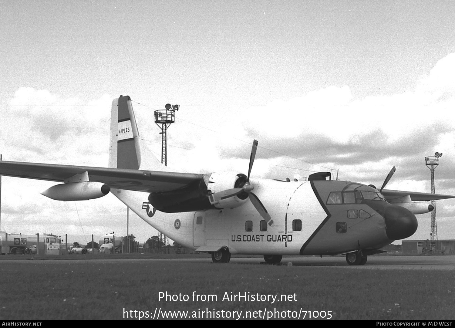 Aircraft Photo of 4505 | Fairchild C-123B Provider | USA - Coast Guard | AirHistory.net #71005