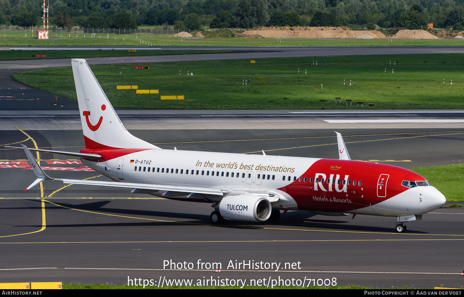 Aircraft Photo of D-ATUZ | Boeing 737-8K5 | TUI | AirHistory.net #71008