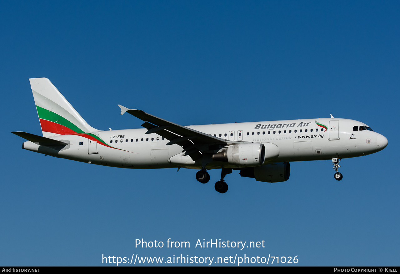 Aircraft Photo of LZ-FBE | Airbus A320-214 | Bulgaria Air | AirHistory.net #71026