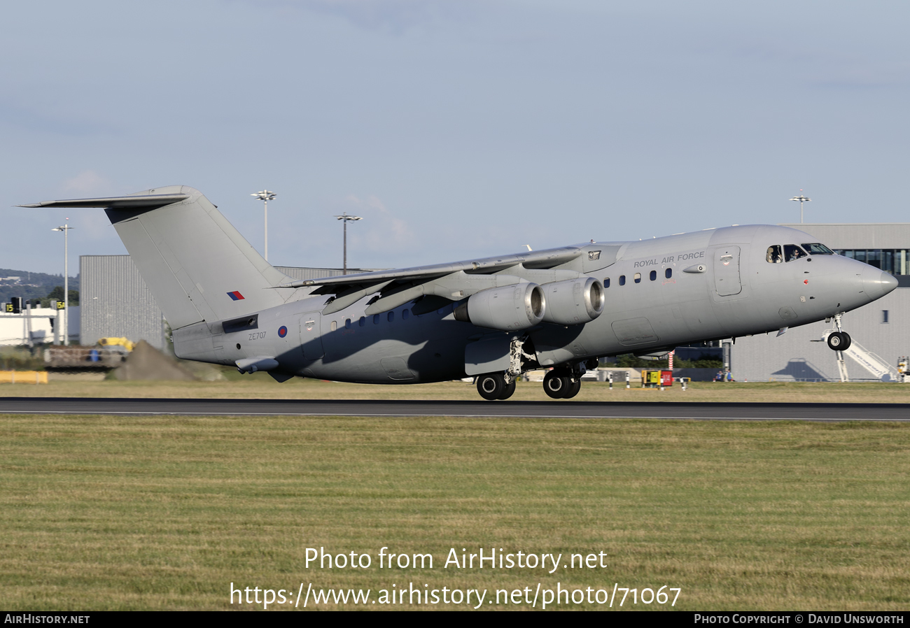 Aircraft Photo of ZE707 | British Aerospace BAe-146-200QT Quiet Trader | UK - Air Force | AirHistory.net #71067