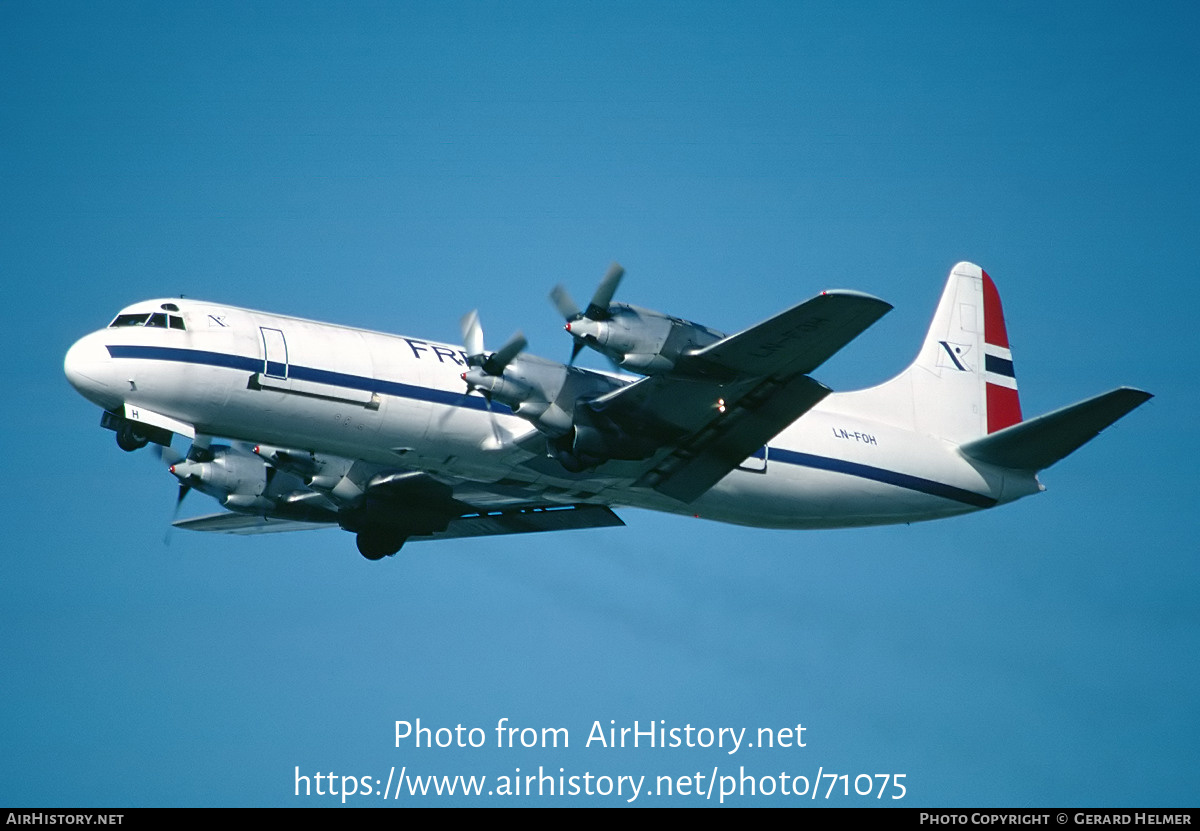 Aircraft Photo of LN-FOH | Lockheed L-188A(F) Electra | Fred. Olsen | AirHistory.net #71075