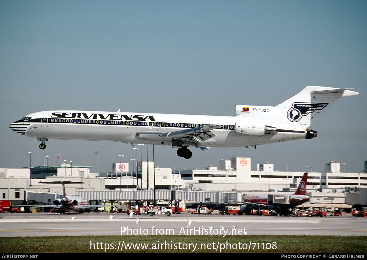 Aircraft Photo of YV-762C | Boeing 727-2D3/Adv | Servivensa | AirHistory.net #71108