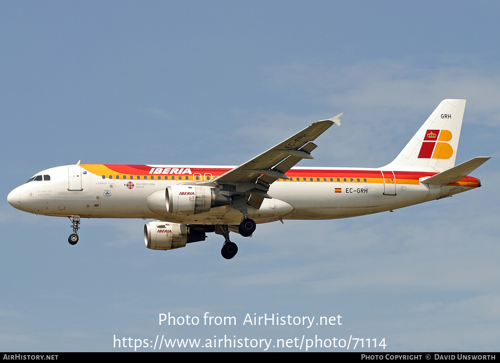 Aircraft Photo of EC-GRH | Airbus A320-211 | Iberia | AirHistory.net #71114