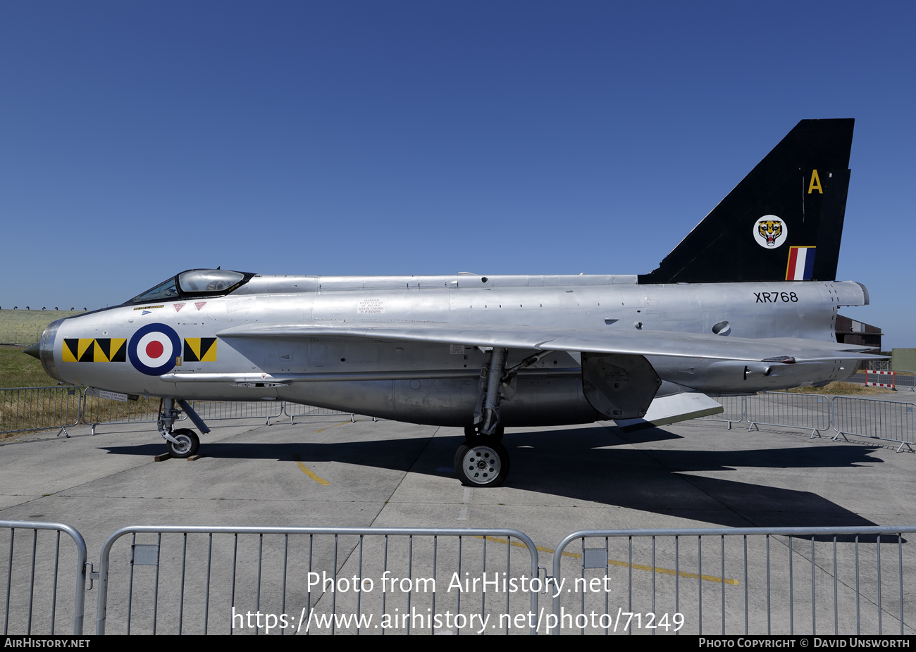 Aircraft Photo of XR768 | English Electric Lightning F53 | UK - Air Force | AirHistory.net #71249