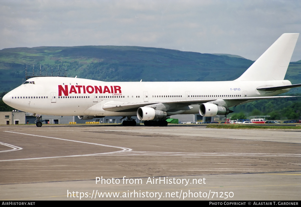 Aircraft Photo of F-BPVD | Boeing 747-128 | Nationair | AirHistory.net #71250