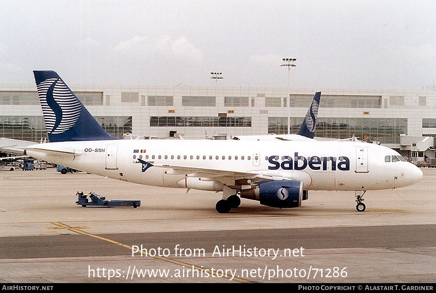 Aircraft Photo of OO-SSH | Airbus A319-112 | Sabena | AirHistory.net #71286