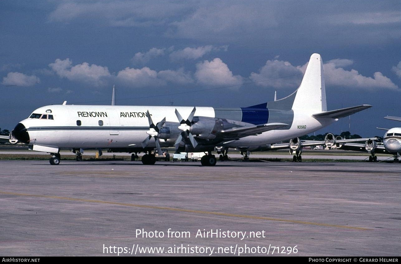 Aircraft Photo of N356Q | Lockheed L-188A(F) Electra | Renown Aviation | AirHistory.net #71296