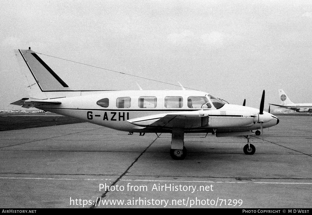 Aircraft Photo of G-AZHL | Piper PA-31-310 Navajo B | AirHistory.net #71299