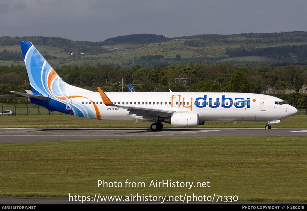 Aircraft Photo of A6-FDA | Boeing 737-86Q | Flydubai | AirHistory.net #71330