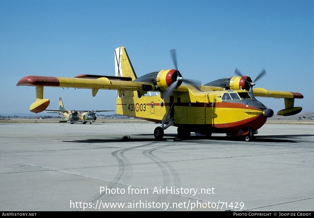 Aircraft Photo of UD13-3 | Canadair CL-215-II (CL-215-1A10) | Spain - Air Force | AirHistory.net #71429