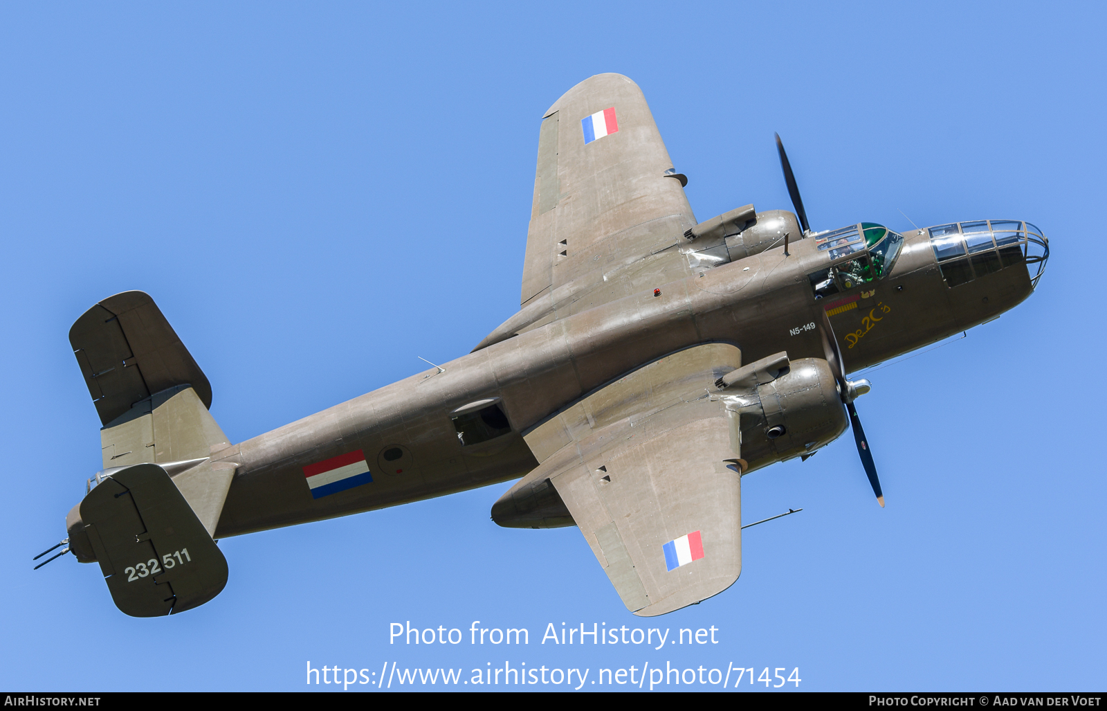 Aircraft Photo of PH-XXV / N5-149 | North American B-25J Mitchell | Koninklijke Luchtmacht Historische Vlucht | Netherlands East Indies - Air Force | AirHistory.net #71454