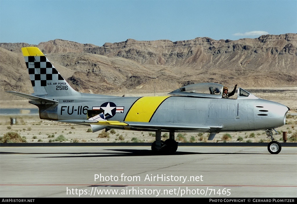 Aircraft Photo of N3145T / NX3145T | North American F-86F Sabre | USA - Air Force | AirHistory.net #71465