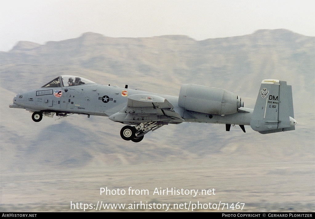 Aircraft Photo of 80-0151 / AF80-151 | Fairchild OA-10A Thunderbolt II | USA - Air Force | AirHistory.net #71467