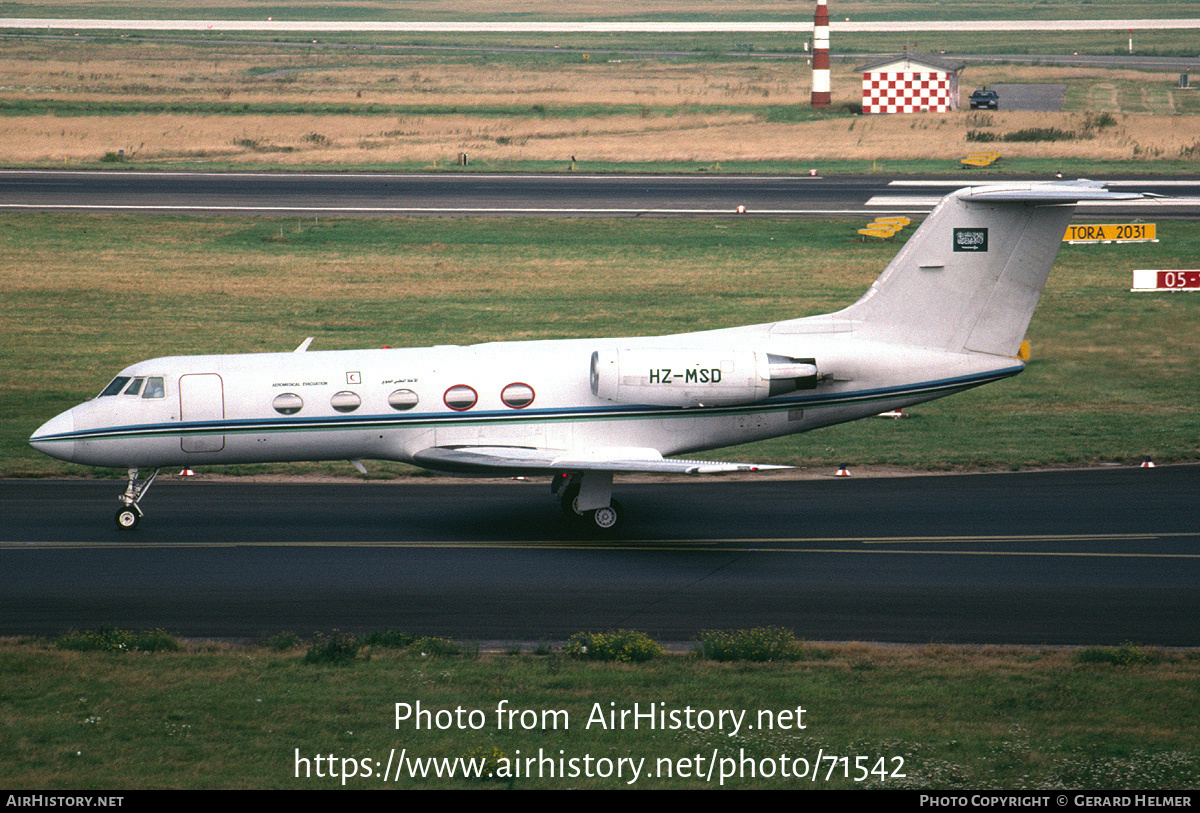 Aircraft Photo of HZ-MSD | Gulfstream American G-1159 Gulfstream II | Saudi Medevac | AirHistory.net #71542