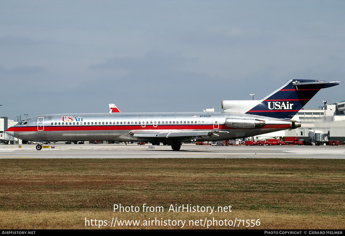 Aircraft Photo of N745US | Boeing 727-281 | USAir | AirHistory.net #71556